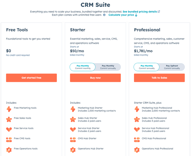 Hubspot Pricing