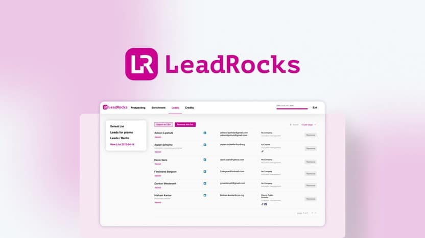 Leadrocks Appsumo Lifetime Deal