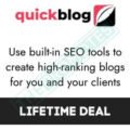 Quickblog Appsumo Lifetime Deal