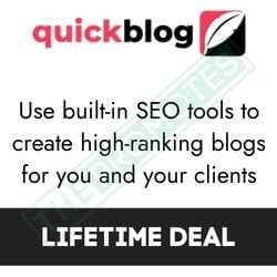 Quickblog Appsumo Lifetime Deal