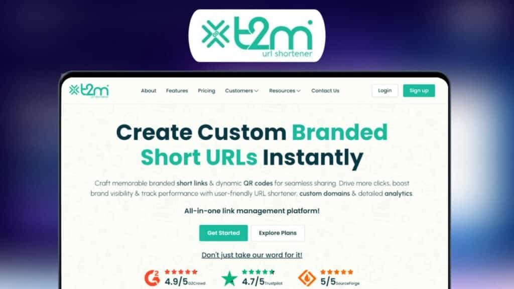 T2M Url Shortener Lifetime Deal