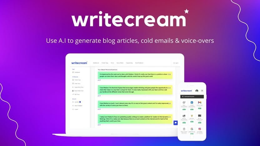 Writecream Appsumo